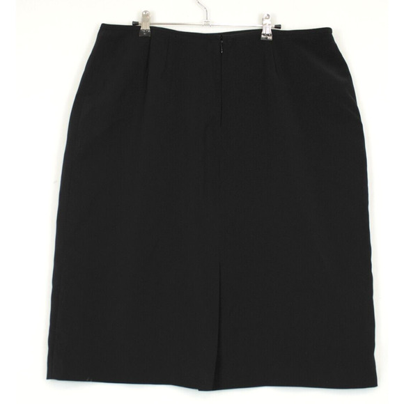 Collection For Le Suit Knee Length Skirt Women 18 Zip Back Lined Black Career - Picture 2 of 8